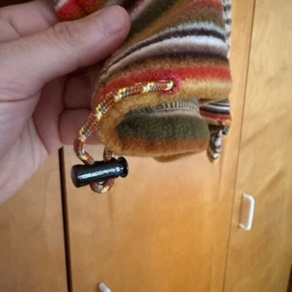 Andersson Bell Striped Chenille Fleece Crochet Quarter Zip Sweater (sz M) - Picture 7 of 12